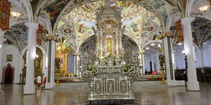 13 of October. Feast of Feast of Corpus Christi. Cathedral Basilica of Our Crowned Mother of Palmar, El Palmar de Troya, Seville – Spain. 