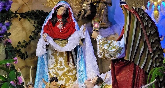 The Christmas Nativity Scene in the Cathedral Basilica of Our Crowned Mother of Palmar