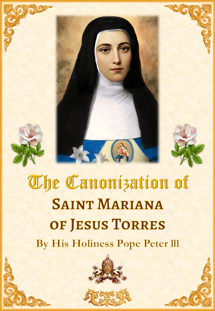 The Canonization of Saint Mariana of Jesus Torres<br><br>See more